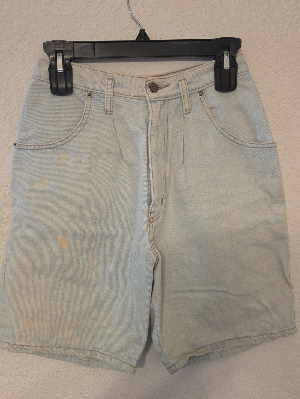 Women's Light Wash Denim Jean Shorts - Pale Blue